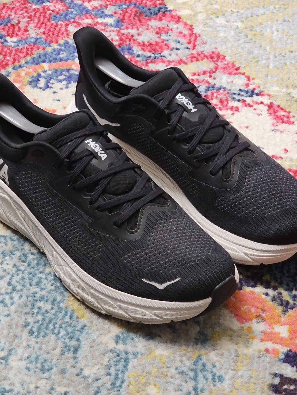 Hoka One One Arahi 7 Mens Shoes Size 11 Black White Sneakers Lace Up - Picture 5 of 14